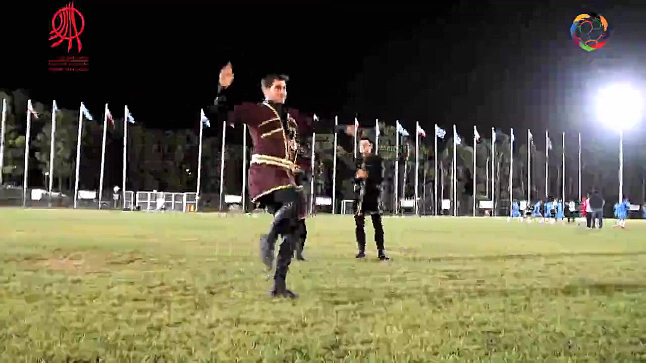 رقص آذری گروه هنری در مراسم اخ...