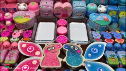 اسلایم صورتی و آبی