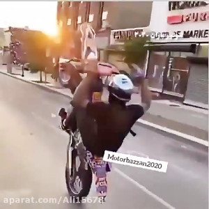 فیلم شوتی تک چرخ موتور