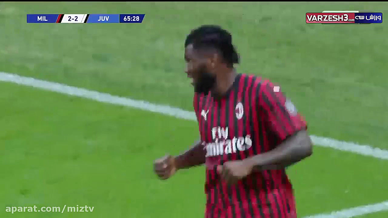 خلاصه بازی آث میلان و یوونتوس...