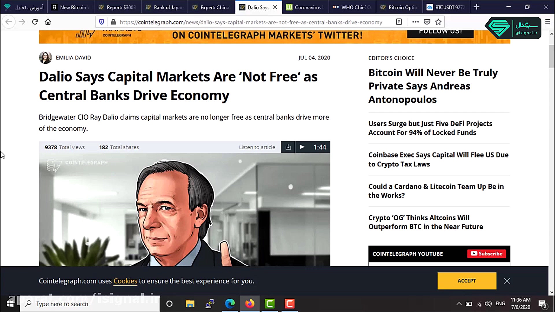 تحلیل بازار ارزهای دیجیتال در...