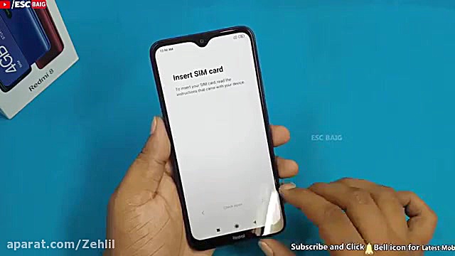 جعبه گشایی گوشی شیائومی redmi...