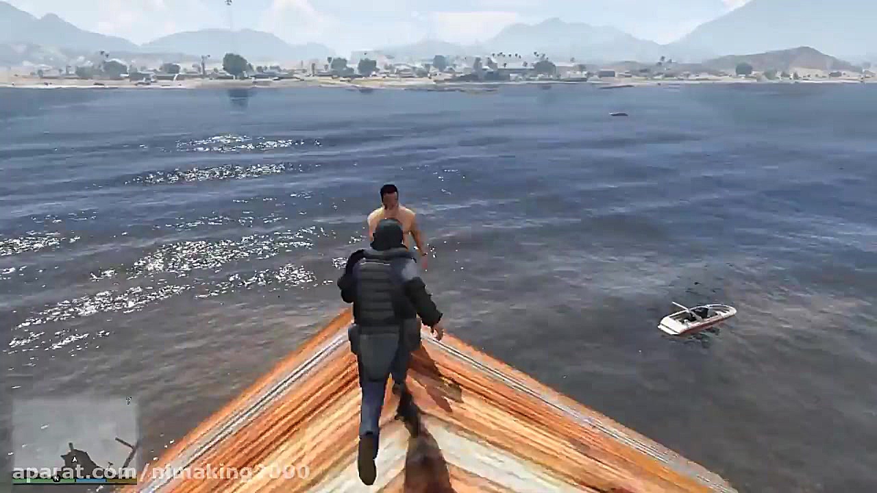 مردم آزاری در GTA V فان خنده د...