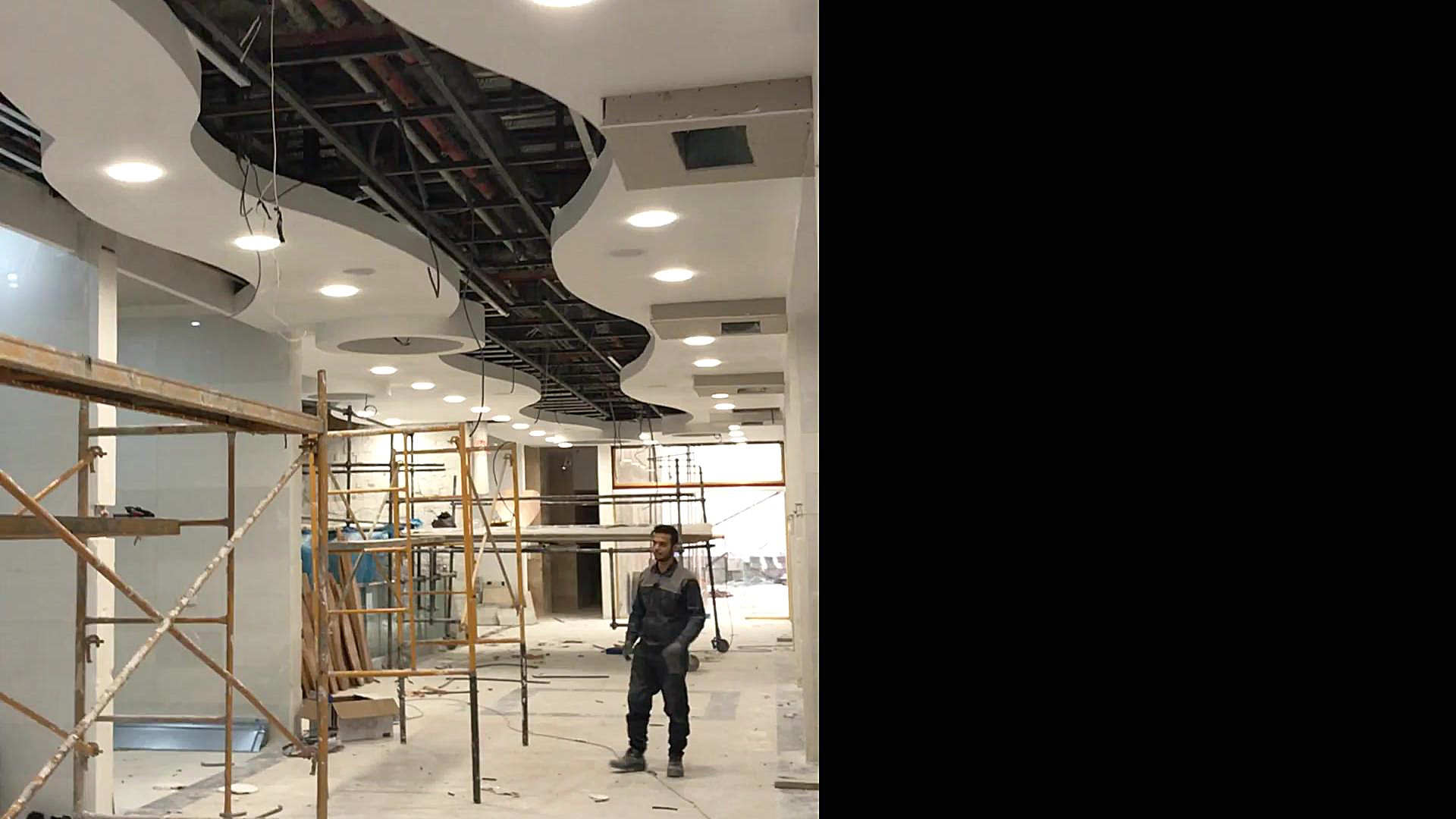 نورپردازی فودکورت به سبک مدرن