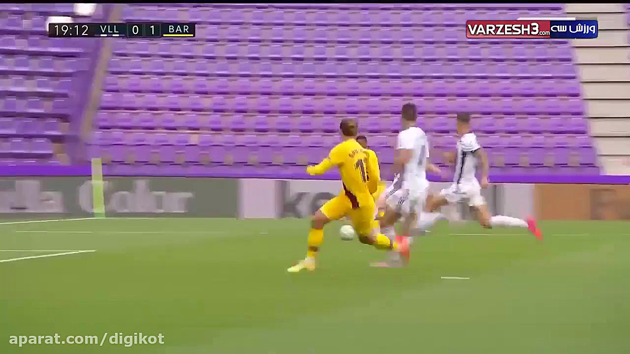 خلاصه بازی وایادولید 0  1 بارس...
