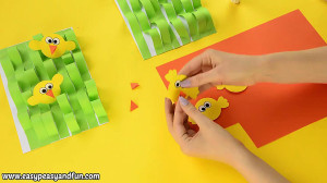 کاردستی کودکانه  جوجه بهاری