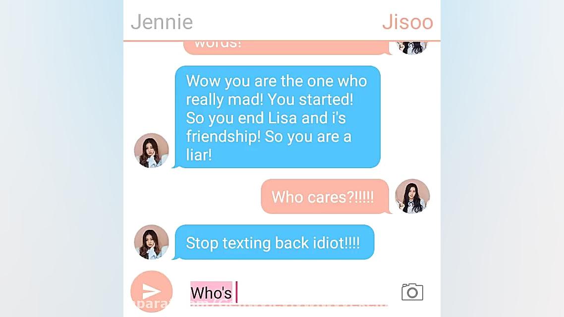 &hearts;️چت کردن لیسا و جنی&he...