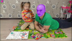 نقاشی صورت بابا با ماژیک جادوی...