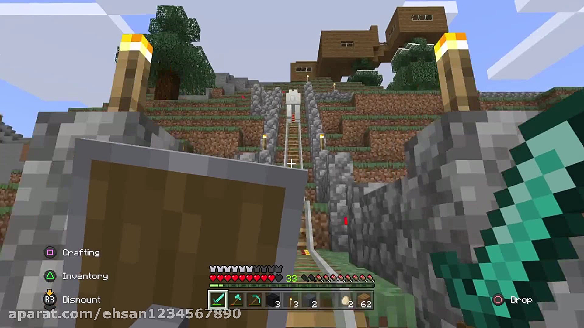 گیم پلی از بازی ماین کرافت سرو...