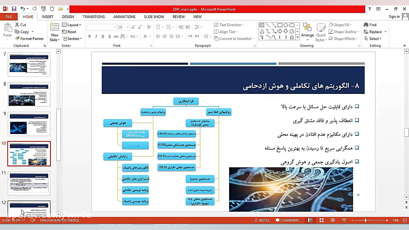 نمونه پاورپوینت پایان نامه ارش...
