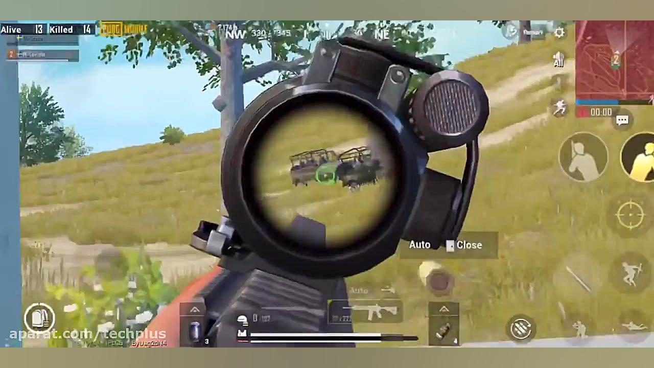 گیم پلی حرفه ای پابجی موبایل ب...