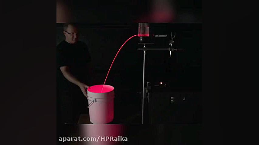 به دام افتادن نور لیزر در باری...