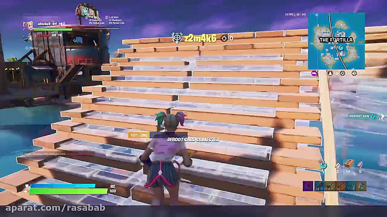 گیم پلی از بازی فورتنایت