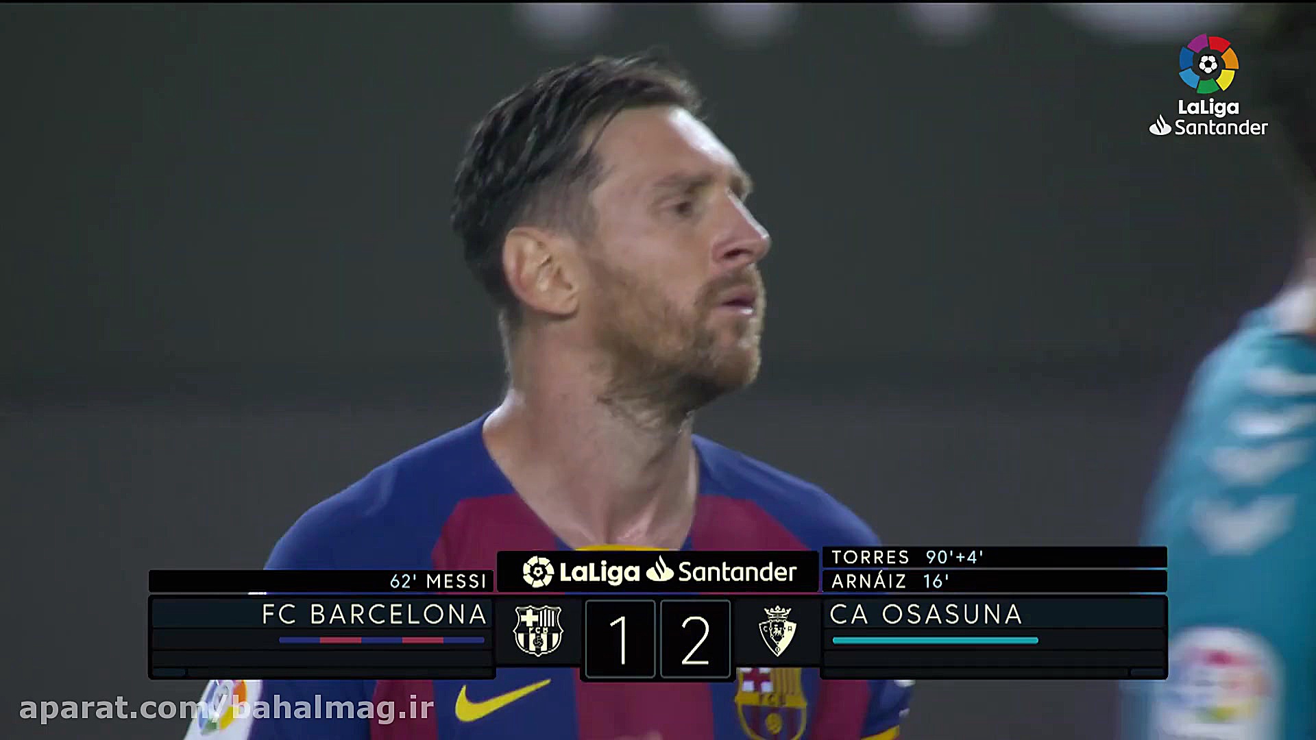خلاصه بازی بارسلونا 1  2 اساسو...