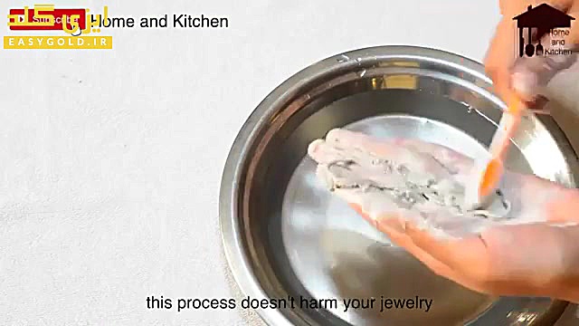 تمیز کردن جواهرات نقره با خمیر...