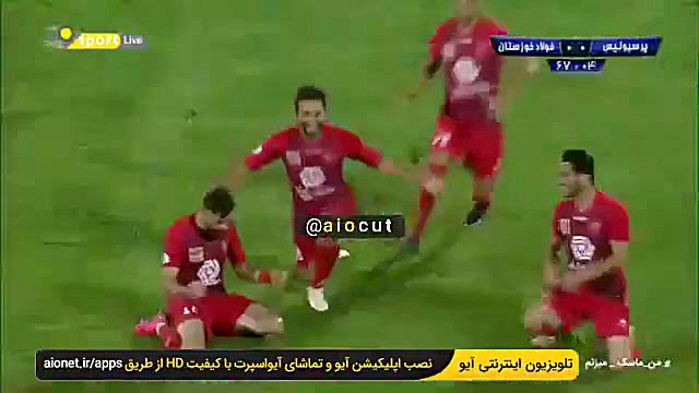 گل اول پرسپولیس به فولاد توسط...