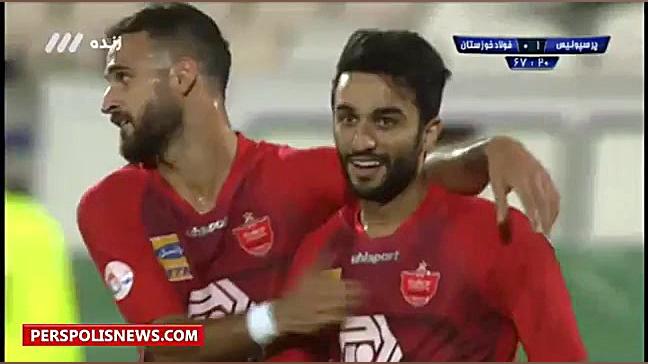 گل اول پرسپولیس به فولاد توسط...