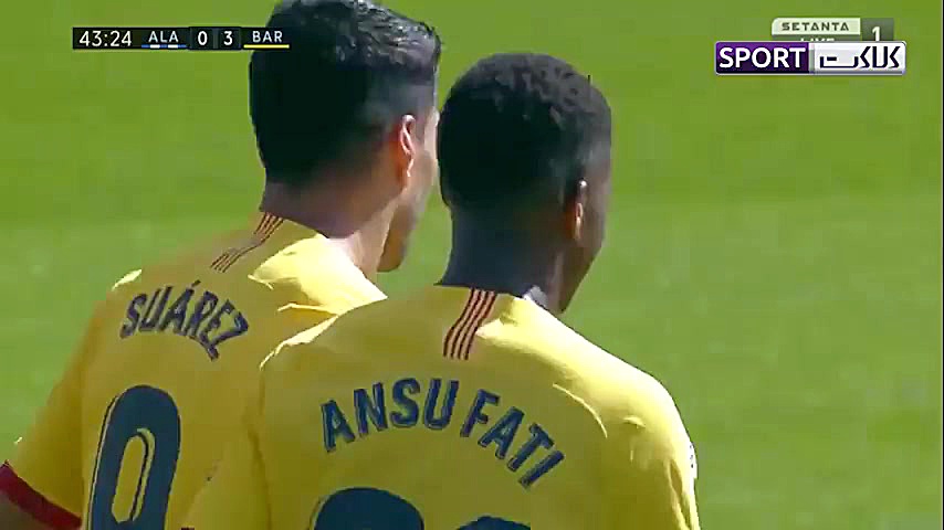 خلاصه بازی آلاوس 0 5 بارسلونا...