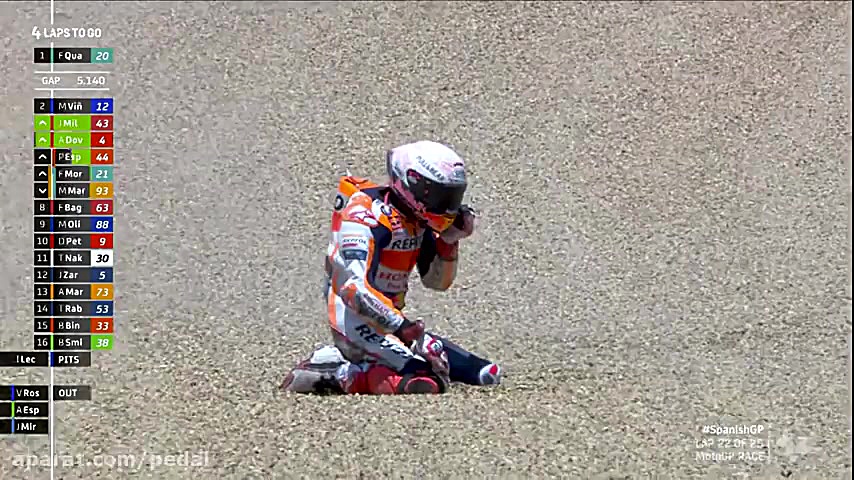 مهمترین لحظات مسابقه موتو GP ا...