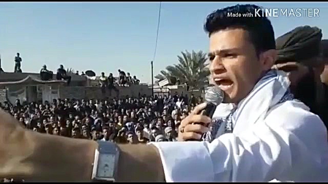 الشاعر عباس العموری تشییع حسن...