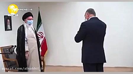 لحظه استقبال رهبر انقلاب از نخ...