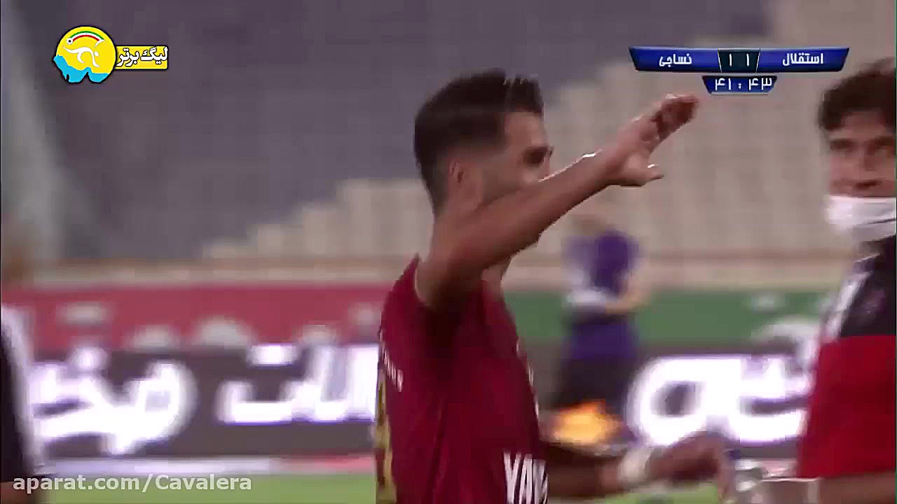 سوپرگل محمد میری بازیکن نساجی...