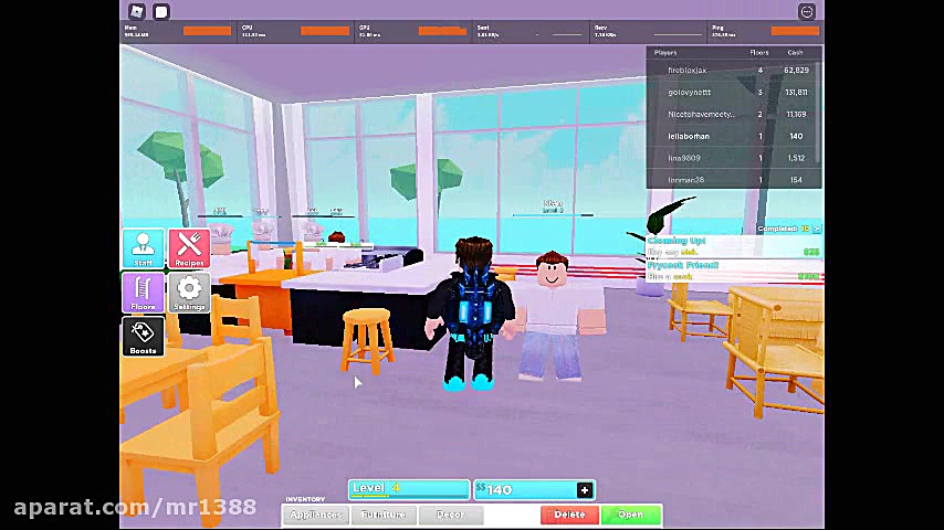 روبلاکس بازی رستوران من
