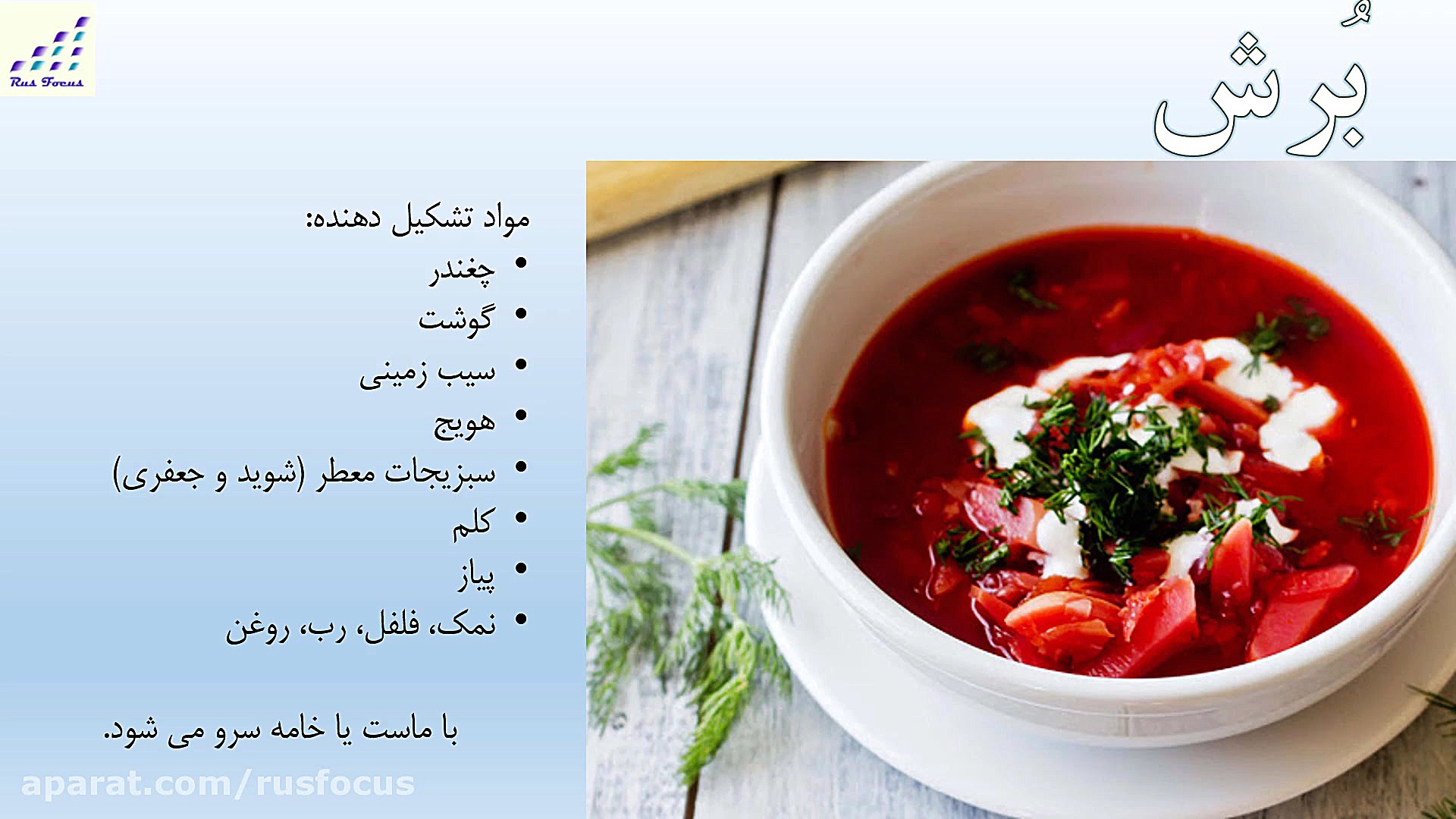 معروفترین غذاهای روسی