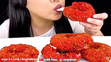 &hearts;️چالش آسمر خوردن مرغ س...