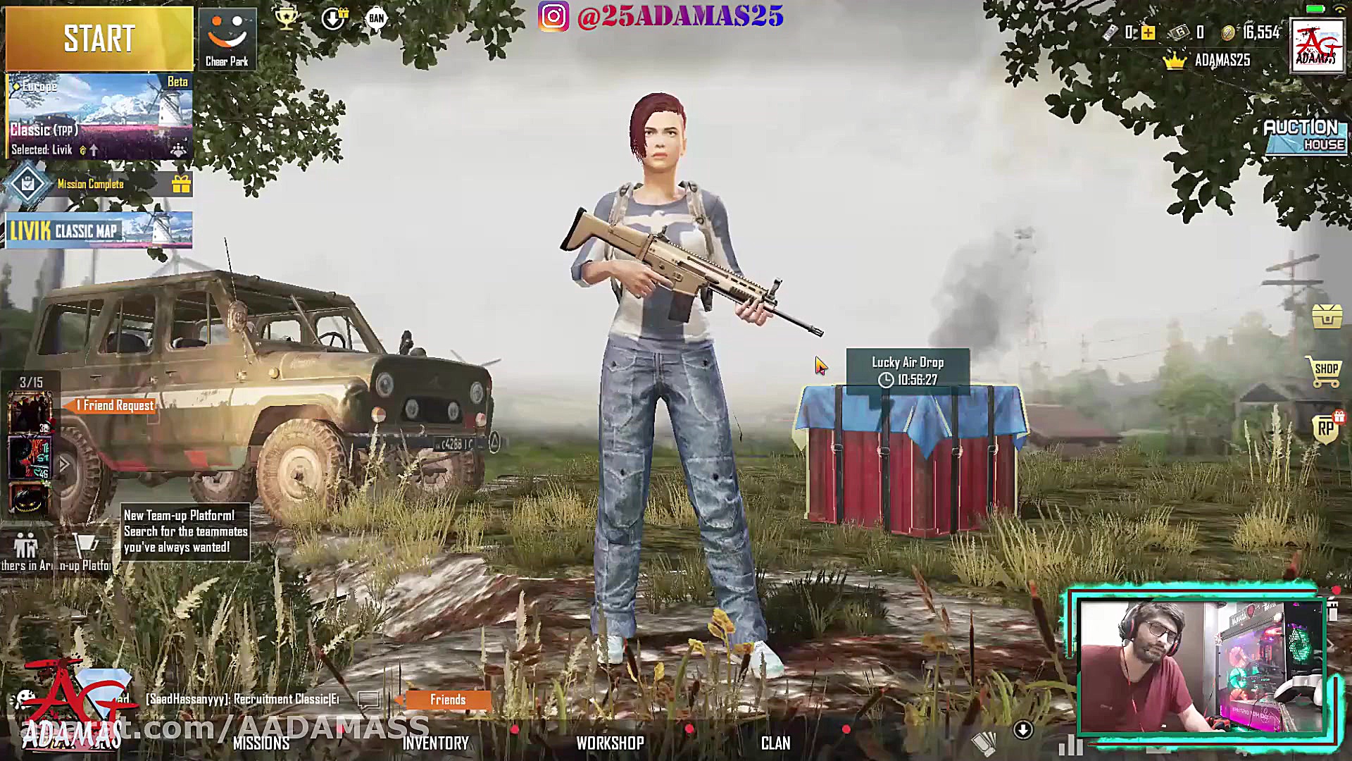 گیم پلی 4 نفر خفن پابجی موبایل...