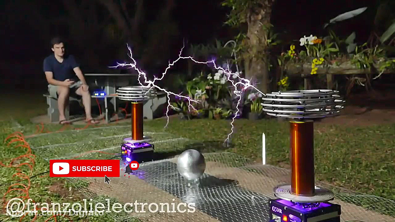 اجرای موسیقی با سیم پیچ تسلا