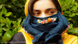 دوخت دستکش و ماسک گلدوزی شده