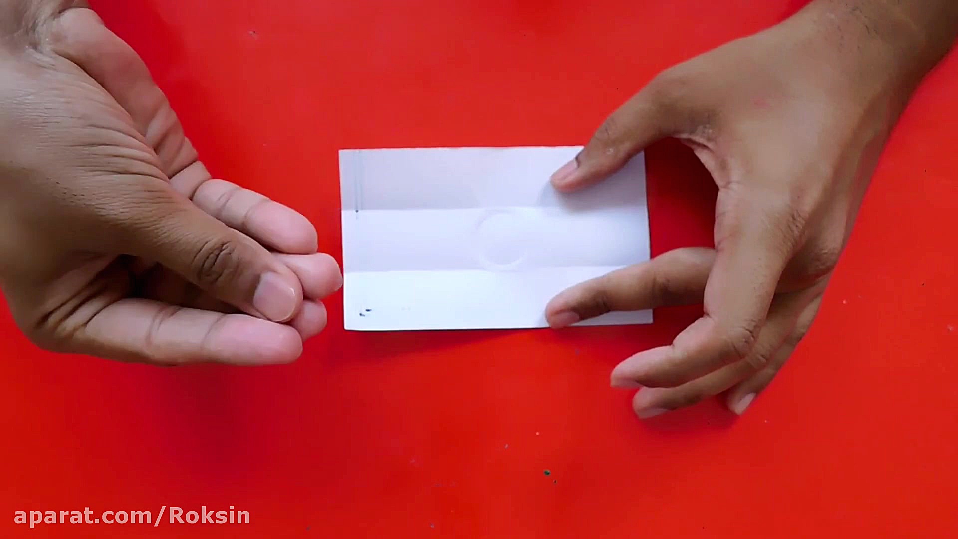 شعبده بازی ساده با کاغذ و سکه