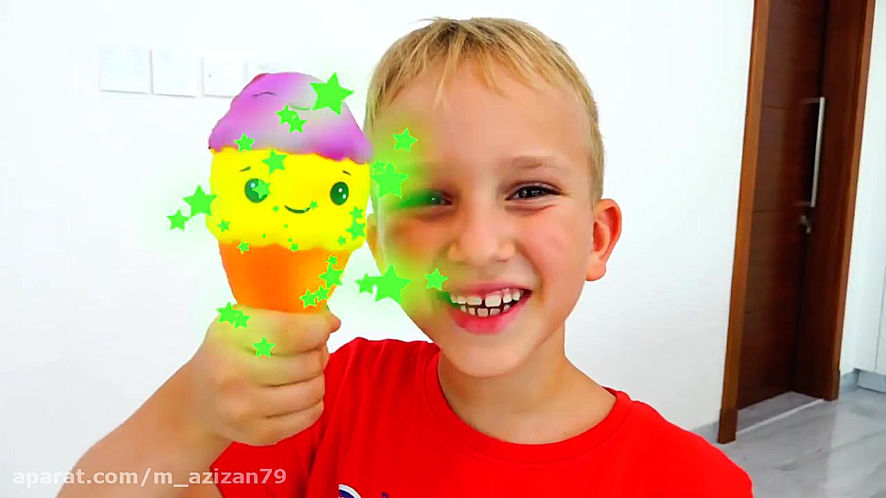 ولاد و نیکیتا  بازی با ماشین ل...