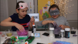 چالش اسلایم با چشم بسته همراه...