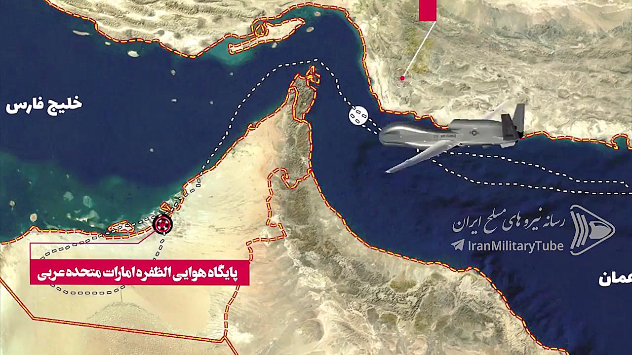 سرنگونی پهپاد RQ 4 گلوبال هاوک...