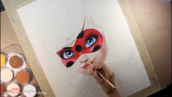 طراحی شخصیت لیدی باگ