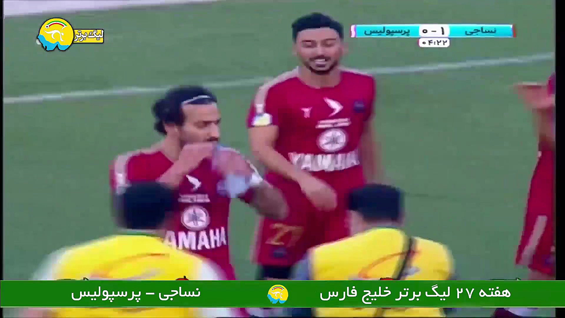 خلاصه بازی نساجی 1  پرسپولیس 1