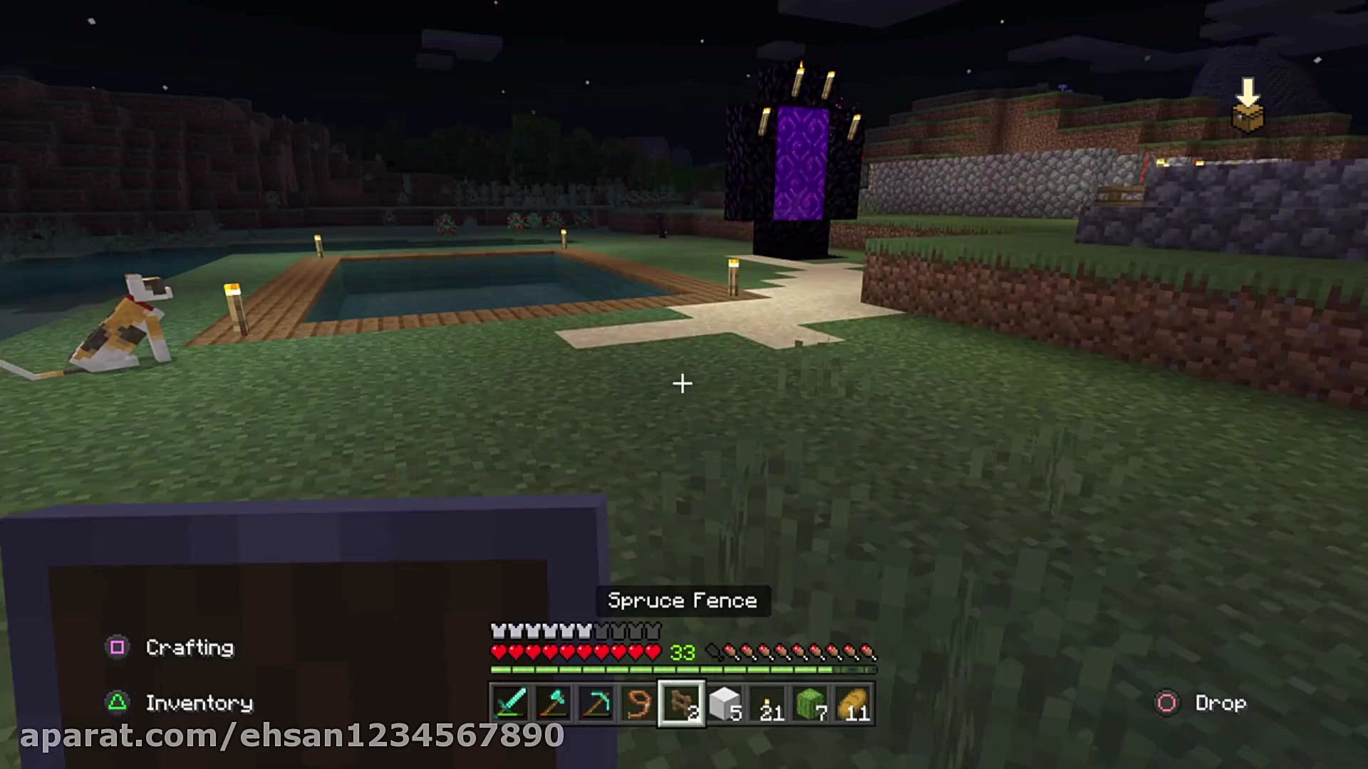 گیم پلی از بازی ماین کرافت سرو...