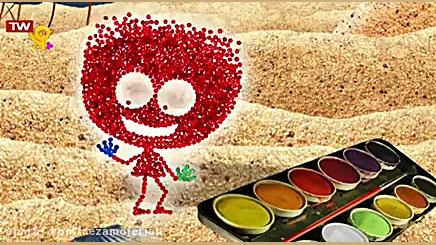 کارتون شن دونه ها  جعبه آبرنگ