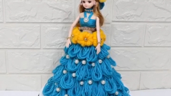 آموزش لباس کاموایی برای عروسکه...