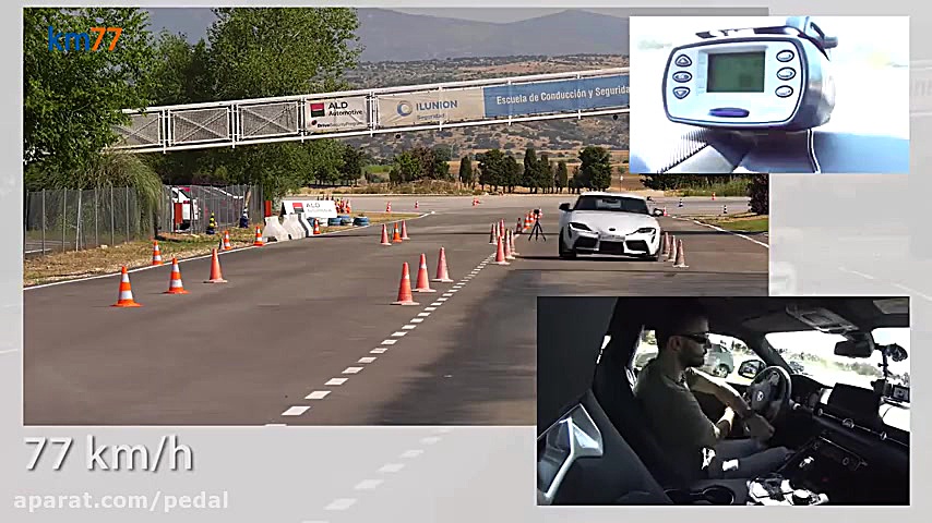 تست مارپیچ (گوزن) تویوتا سوپرا...