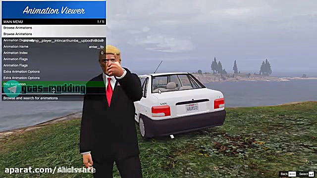 ترامپ با پراید در جی تی ای وی