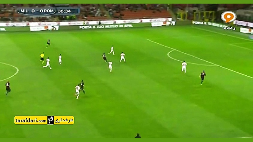 خلاصه بازی میلان 2 1 آاس رم