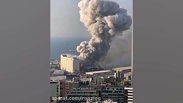 انفجار بیروت از بالا!