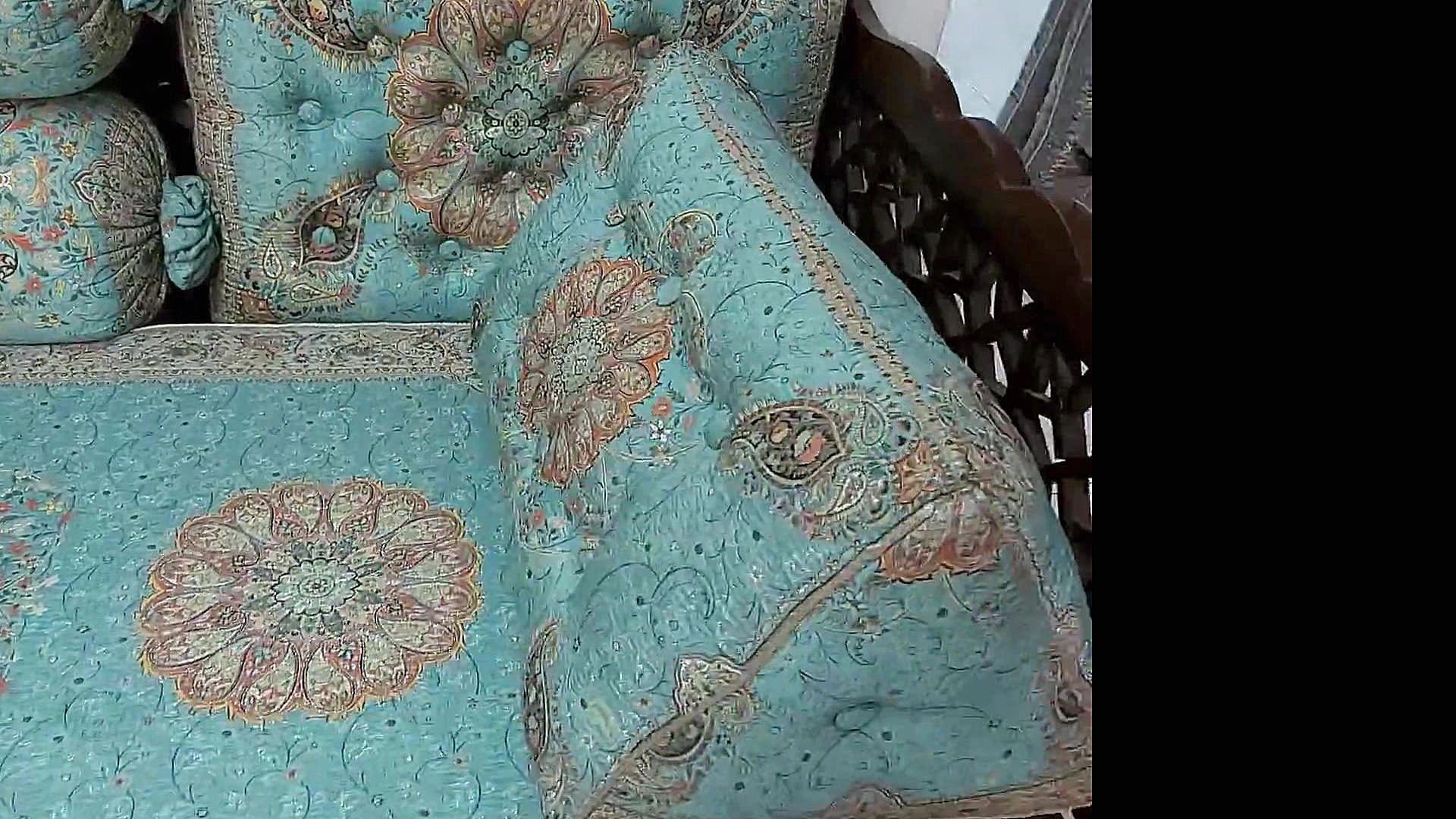 سرویس پشتی سنتی ترمه شاهنشین م...