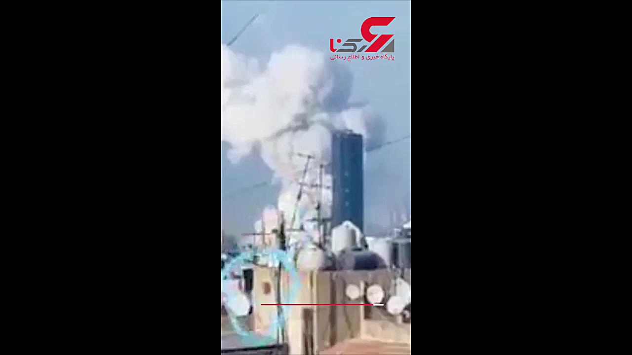 لحظه برخورد شئی ناشناس قبل از...