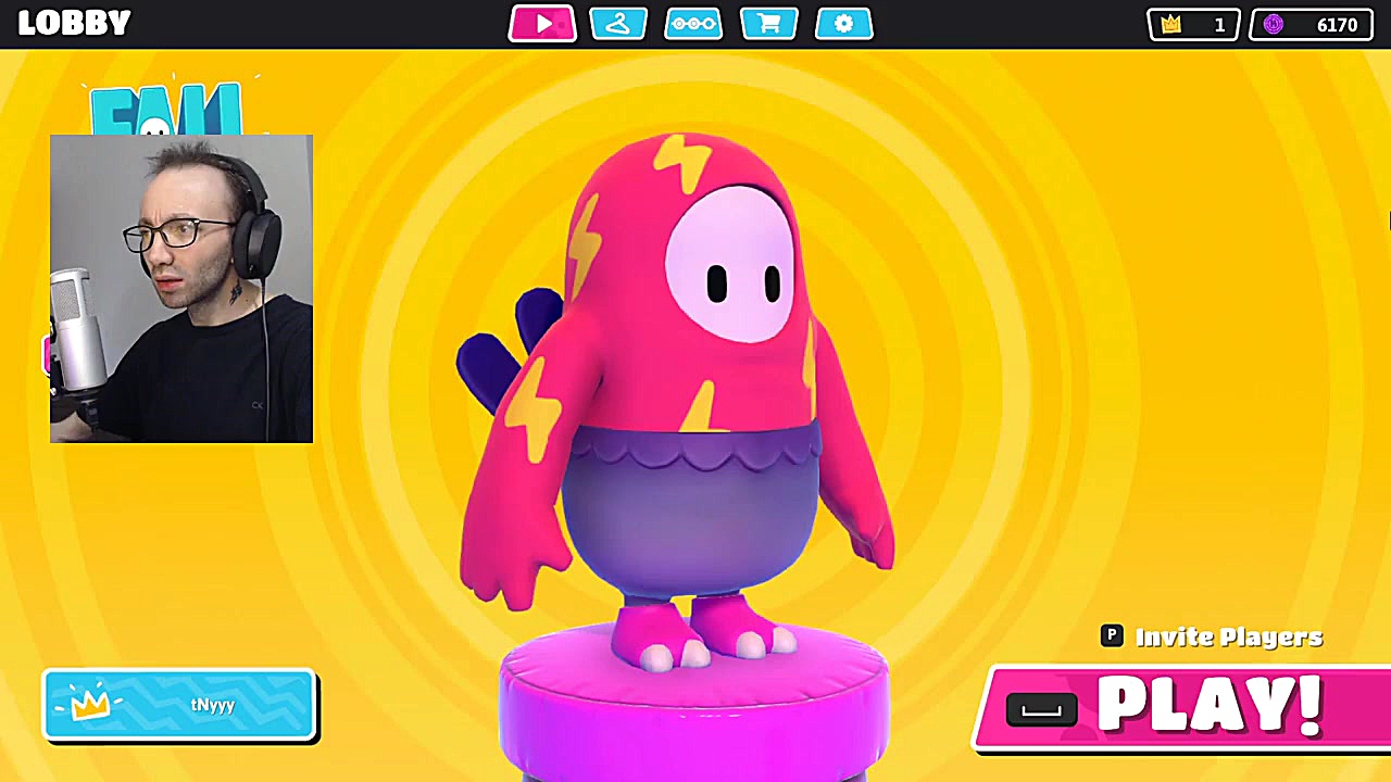 بازی fall guys با تاینی وان پل...