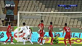 گل اول ذوب آهن به پرسپولیس