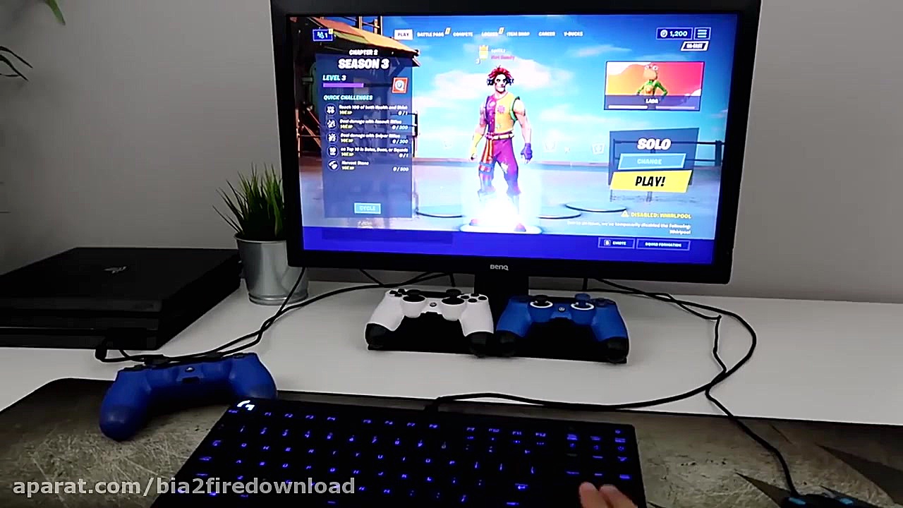 نحوه اتصال موس و کیبورد به PS4...